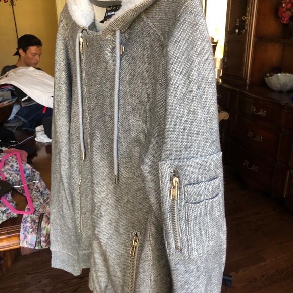 Kooples 100% Cotton Biker Cut Sweatshirt - Picture 4 of 6